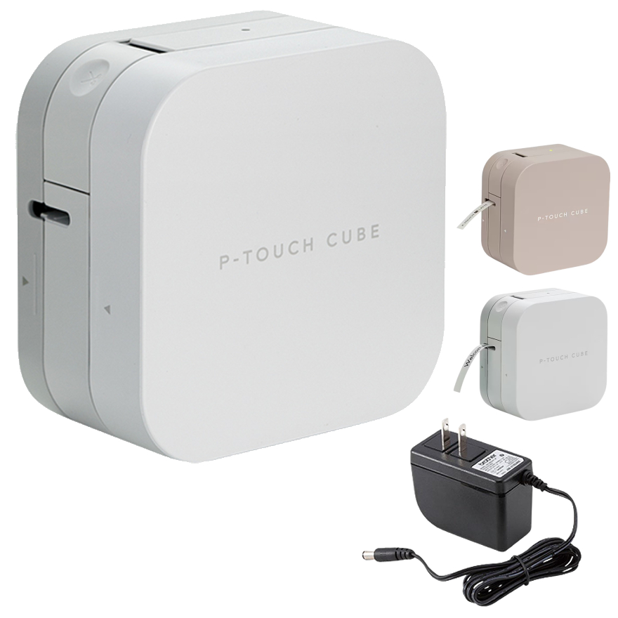  brother（ブラザー）P-TOUCH CUBE （ピータッチキューブ）PT-P300BT 本体＆ACアダプタ セット