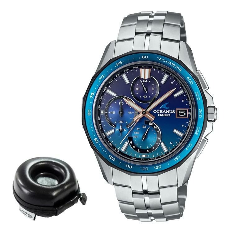 ▲CASIO（カシオ）OCEANUS（オシアナス）OCW-S7000A-2AJF＆腕時計収納ケース（OCWS7000A2AJF ）